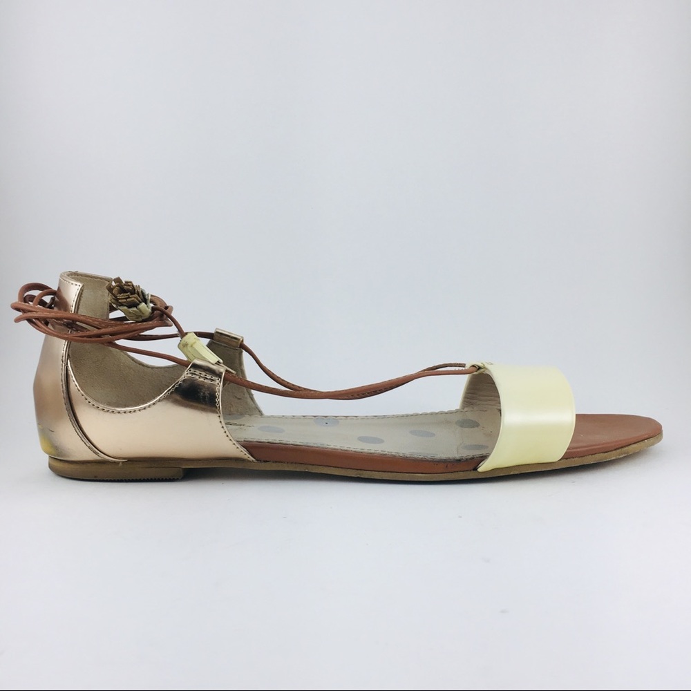 Boden Sienna Sandal - ivory/Rose Gold